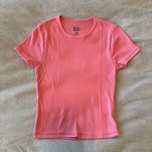 Urban Outfitters BDG Pink Ribbed T Shirt